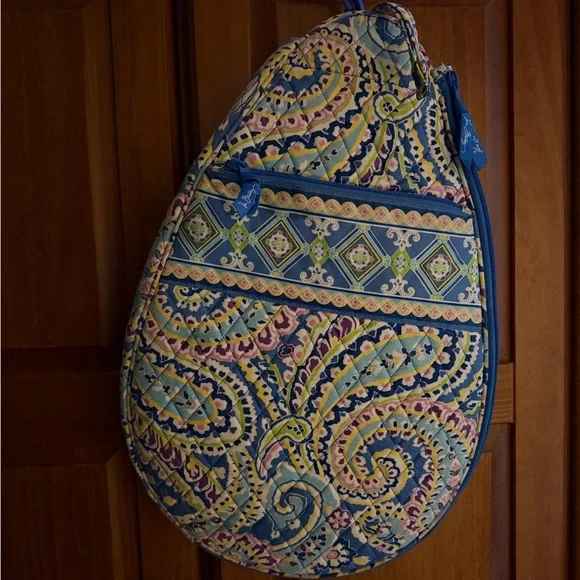 Vera Bradley Blue Paisley Women's Racket Bag - Picture 2 of 6